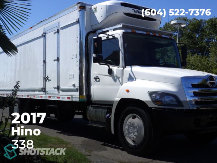 2017 Hino 338 26 Foot Cube Van Reefer Diesel Dually Air Brakes